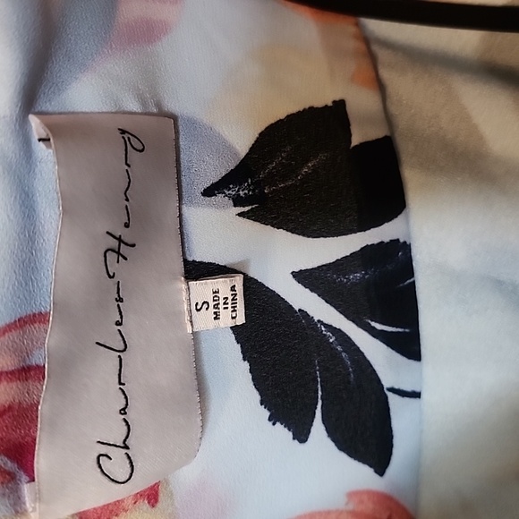 Women Dress Charles Henry Summer Fashion Evening Floral Dress Long Sleeve Sz S - Picture 6 of 9